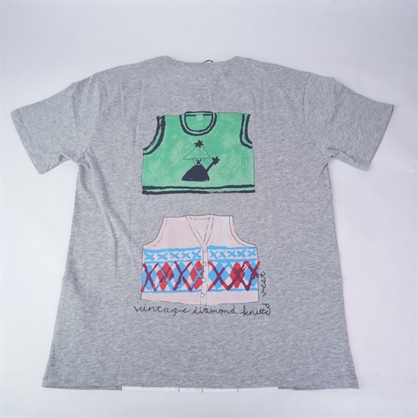 Áo thun GG xám in hình mèo (PN) +