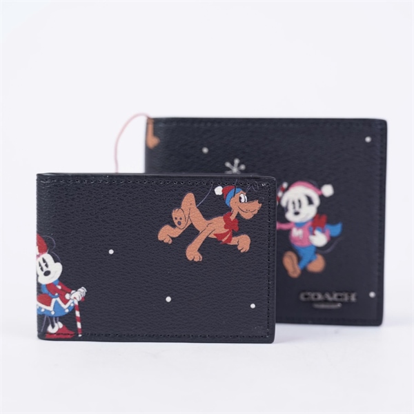 Ví Coach in hình Mickey kèm ví nhỏ +