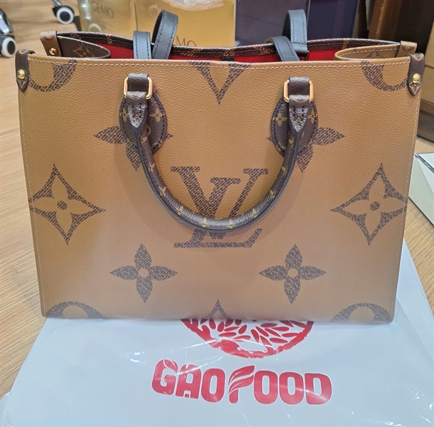 Túi LV Onthego hoa nâu sz34 (BQ) +