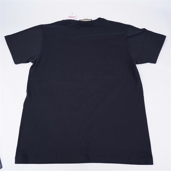 Áo thun GG đen in chữ hồng (PN) +