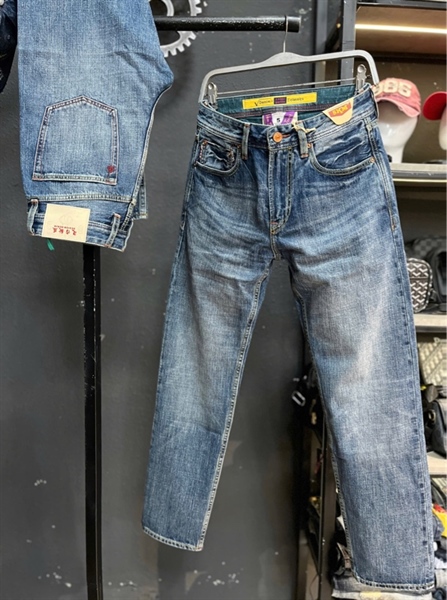 Jean Dài-QC VIP 5KM Selvedge -3003 xanh was gân