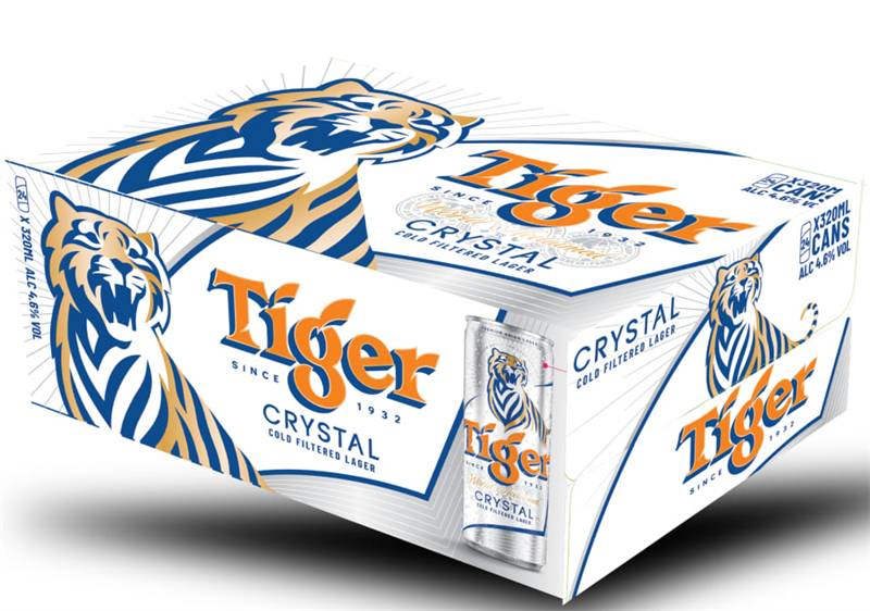 Bia TIGER bạc Lon 330ml 24 lon / thùng