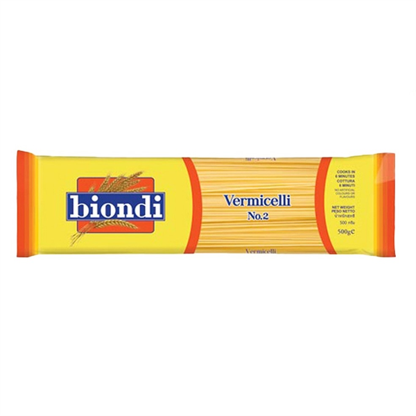 Mì Vermicelli Số 2 Biondi 500g