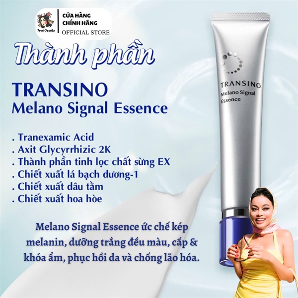 Tinh chất trắng sáng ngăn chặn kép Melano Transino 50g