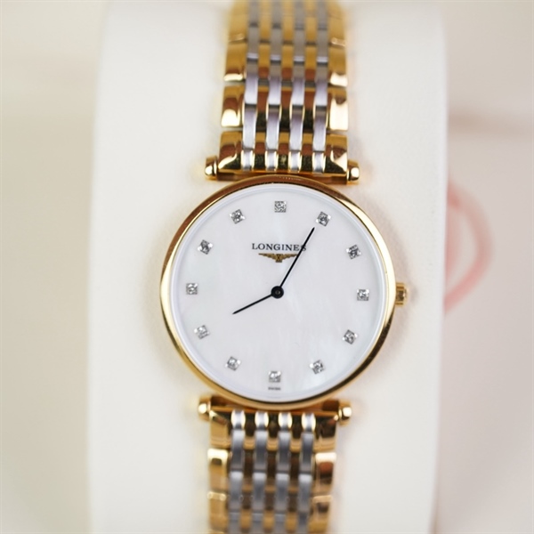 Đồng hồ Longines bạc phối vàng (46401027) sz30 (PN) KG+