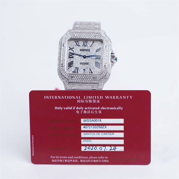 Đồng hồ Cartier bạc kim độ (133250ZX) sz42 (HC) KG+