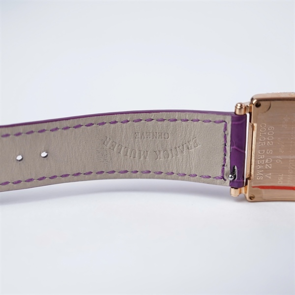 Đồng hồ Franck Muller dây tím kim zin (No16) sz28 (HC) KG+