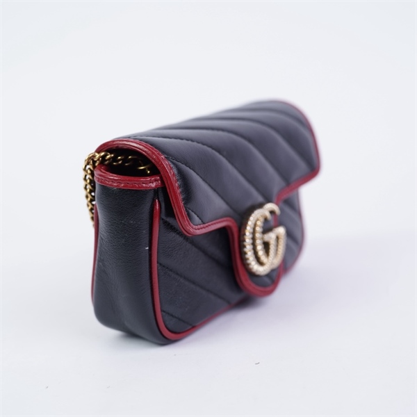 Túi GG Marmont đen (574069-2091) sz16 KG+