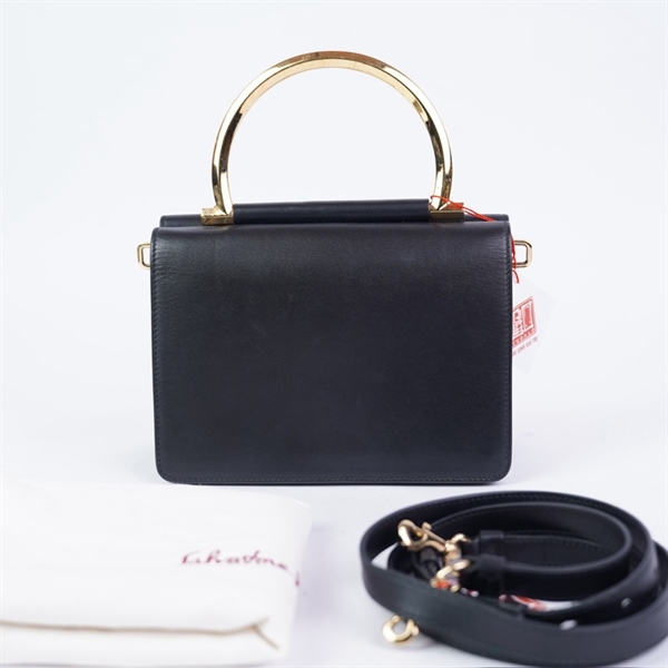 Túi Salvatore đen (DY21-G833) sz18 KG+