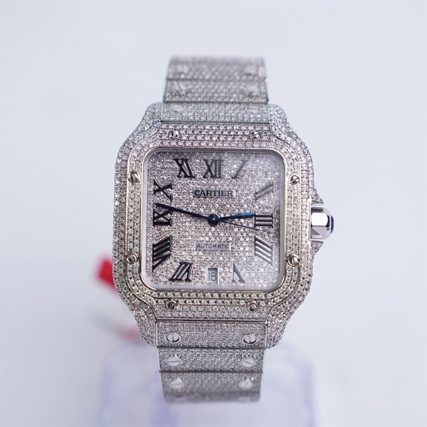 Đồng hồ Cartier bạc kim độ (133250ZX) sz42 (HC) KG+