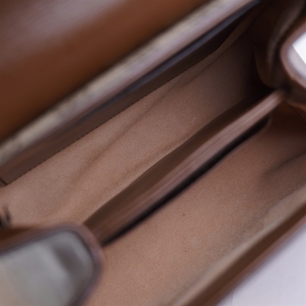 Túi GG handle xám nắp nâu 2strap (A039213848) sz22 (HT) +