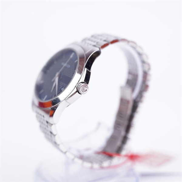 Đồng hồ GG bạc mặt xanh (17123778) sz42 (PN) KG+