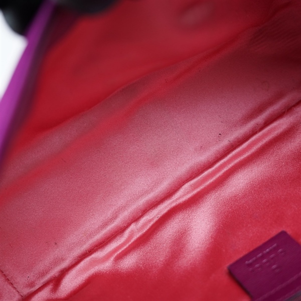 Túi GG Marmont nhung tím (B022-376688) sz25 KG+