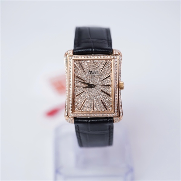 Đồng hồ Piaget mặt vuông đính kim-kim độ (18900-881440) sz30 (HC) KG+