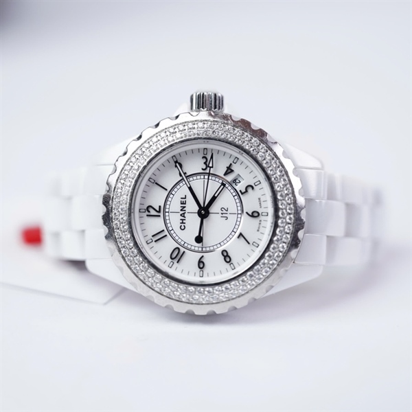 Đồng hồ Chanel trắng (50055) sz38 (LTB) KG+