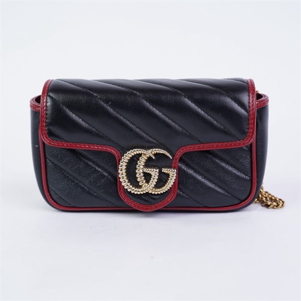 Túi GG Marmont đen (574069-2091) sz16 KG+