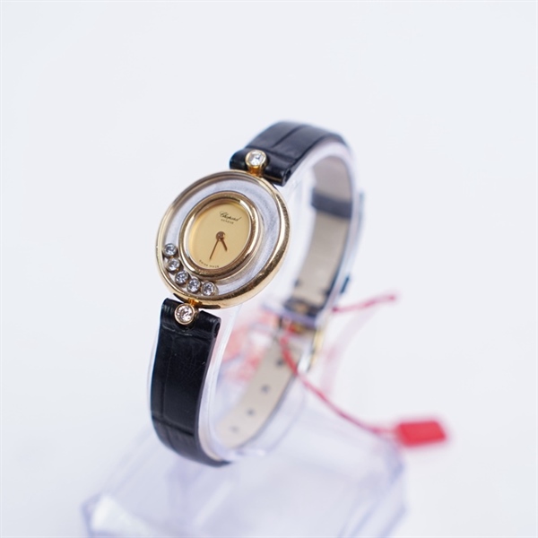 Đồng hồ Chopard đen mặt oval (327637) sz21 (PN) KG+