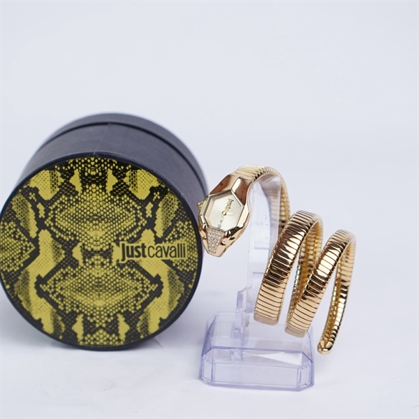Đồng hồ Just Cavalli rắn vàng (PN) KG+