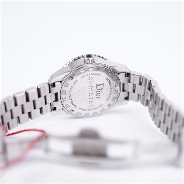 Đồng hồ Dior bạc mặt đen (CD112116-FD7722) sz30 (PN) KG+