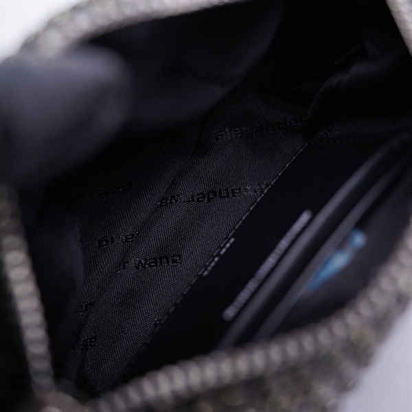 Túi Alexander Wang đính đá (1913321) sz17 KG+