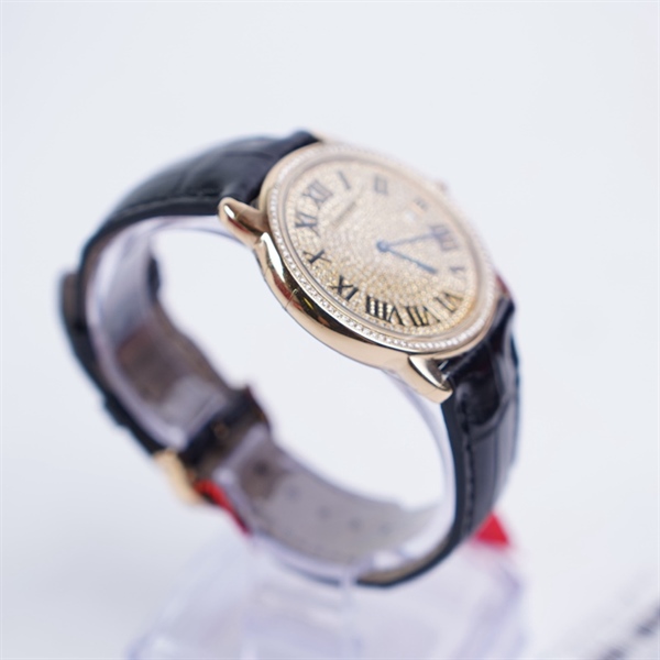 Đồng hồ Cartier mặt tròn vàng (LTB) KG+