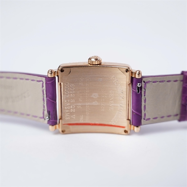 Đồng hồ Franck Muller dây tím kim zin (No16) sz28 (HC) KG+