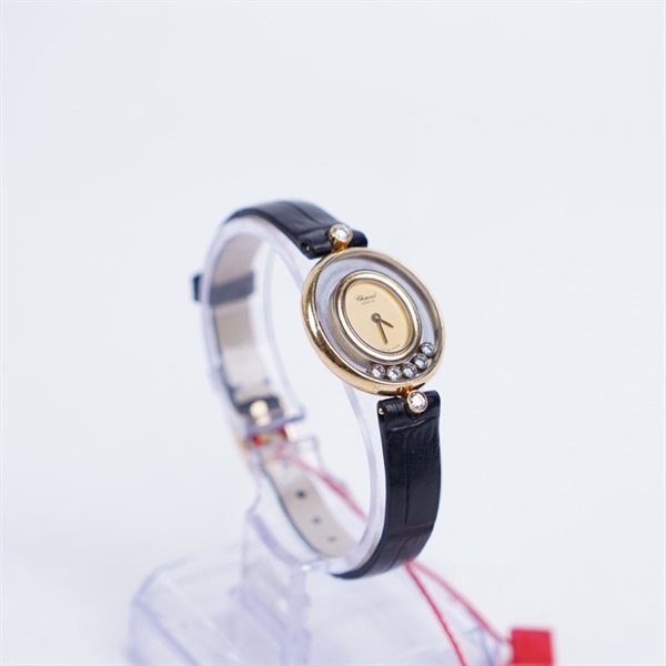 Đồng hồ Chopard đen mặt oval (327637) sz21 (PN) KG+