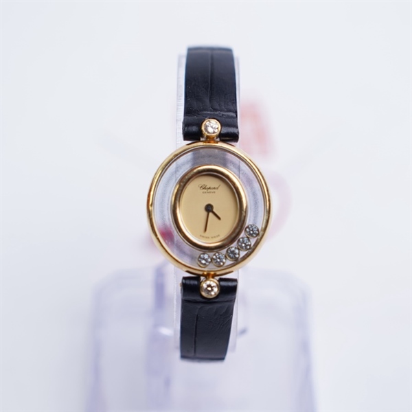 Đồng hồ Chopard đen mặt oval (327637) sz21 (PN) KG+