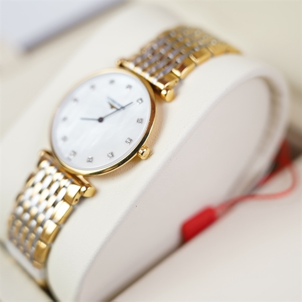 Đồng hồ Longines bạc phối vàng (46401027) sz30 (PN) KG+