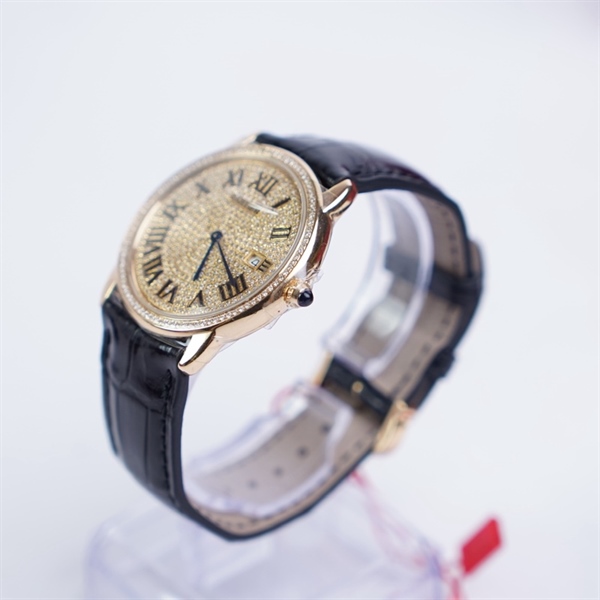 Đồng hồ Cartier mặt tròn vàng (LTB) KG+