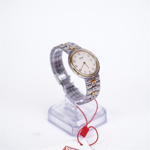 Đồng hồ Hermes bạc (378776L) sz34 (PN) KG+