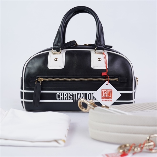 Túi Dior Bowling Bag đen (85-MA-0222) sz24 (HC) +