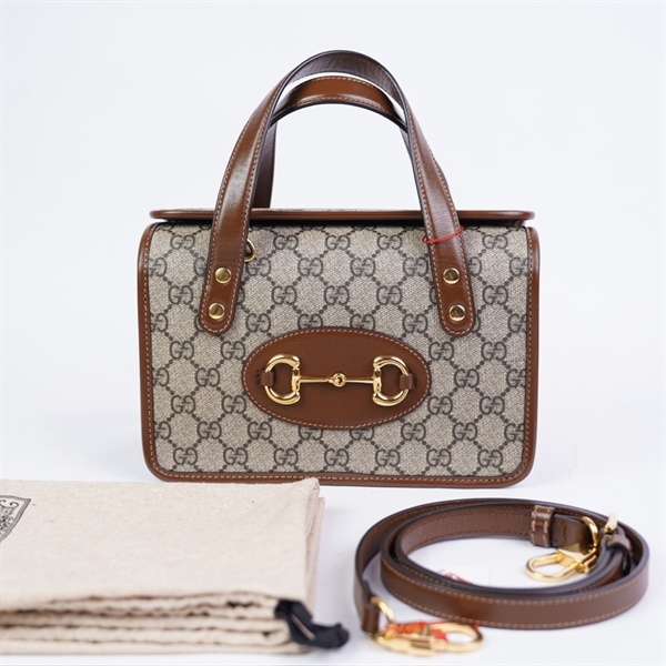 Túi GG Handle xám (C034469572) kèm tag xanh sz23 (HT) +