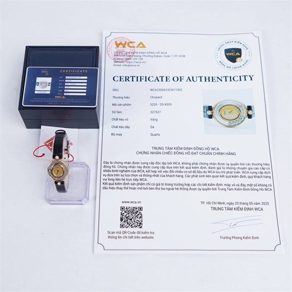 Đồng hồ Chopard đen mặt oval (327637) sz21 (PN) KG+