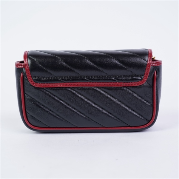 Túi GG Marmont đen (574069-2091) sz16 KG+