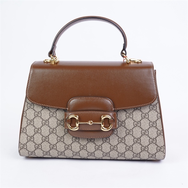 Túi GG 1955 xám nắp nâu 2strap (D038663518) sz29 (HT) +