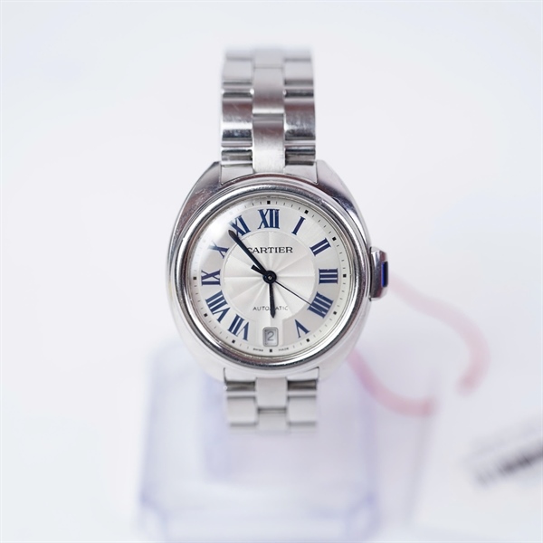 Đồng hồ Cartier bạc (853243WX) sz38 (LTB) KG+