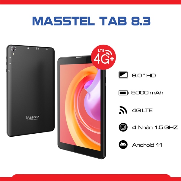 Máy Tính Bảng Giáo Dục Mastel Tab 8.3 (Tặng kèm bao da cao cấp)