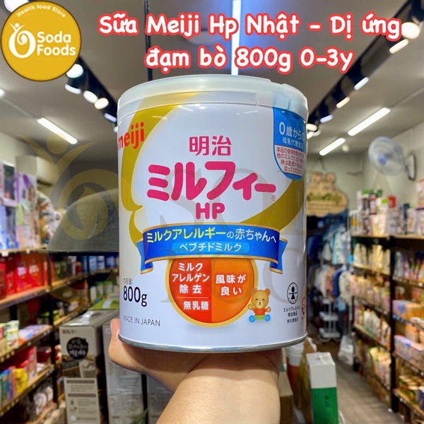 Sữa Meiji HP Nhật - Dị ứng đạm bò 800g 0-3y