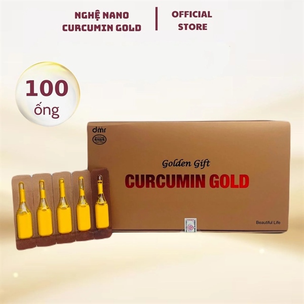 [TÁCH LẺ 5 ỐNG] Tinh Nghệ Nano Curcumin Gold Hộp 100 ống x2g