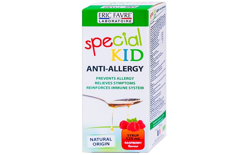Siro Special kid Anti - Allergies France 125ml Hỗ trợ giảm dị ứng như mẩn ngứa, nổi mề đay 125ml