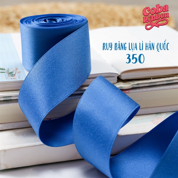 Rộng 16mm - Màu 350 - Ruy băng lụa nhám lì dày dặn