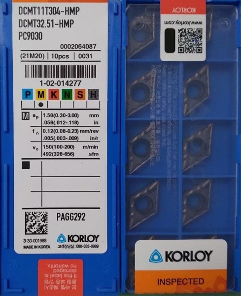 Mảnh tiện DCMT11T304 PC9030 (Pcs) - Việt Phát