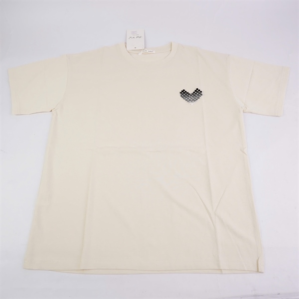 Áo thun nude in trái tim KG+