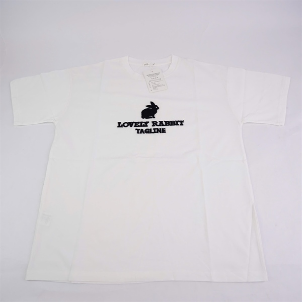 Áo thun trắng in hình thỏ KG+