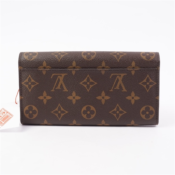 Ví LV hoa nâu nút vàng (LT) KG+