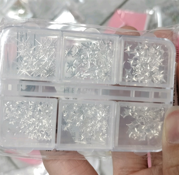 Khay sao bạc mix 6ô