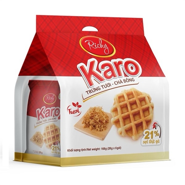 Bịch bánh Karo chà bông ( Đỏ )