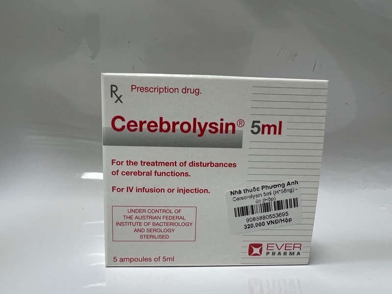 Thuốc Cerebrolysin 5ml- Úc- Điều trị rối loạn trí nhớ, sa sút trí tuệ- H*5ống
