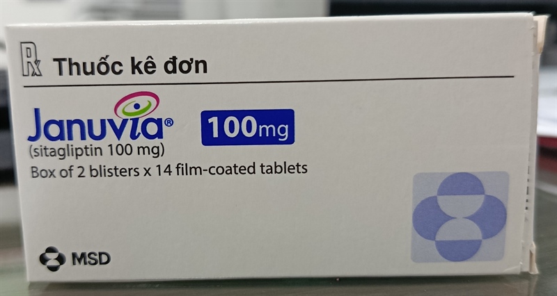 Januvia 100mg MSD (Hộp 2 vỉ x 14 viên) - Anh